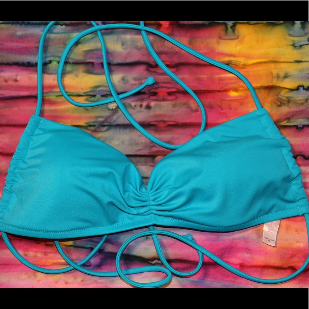 VICTORIA SECRET Blue Swim Top- S